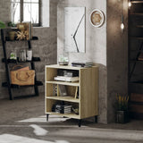 Vidaxl dressoir 57x35x70 cm bewerkt hout sonoma eikenkleurig