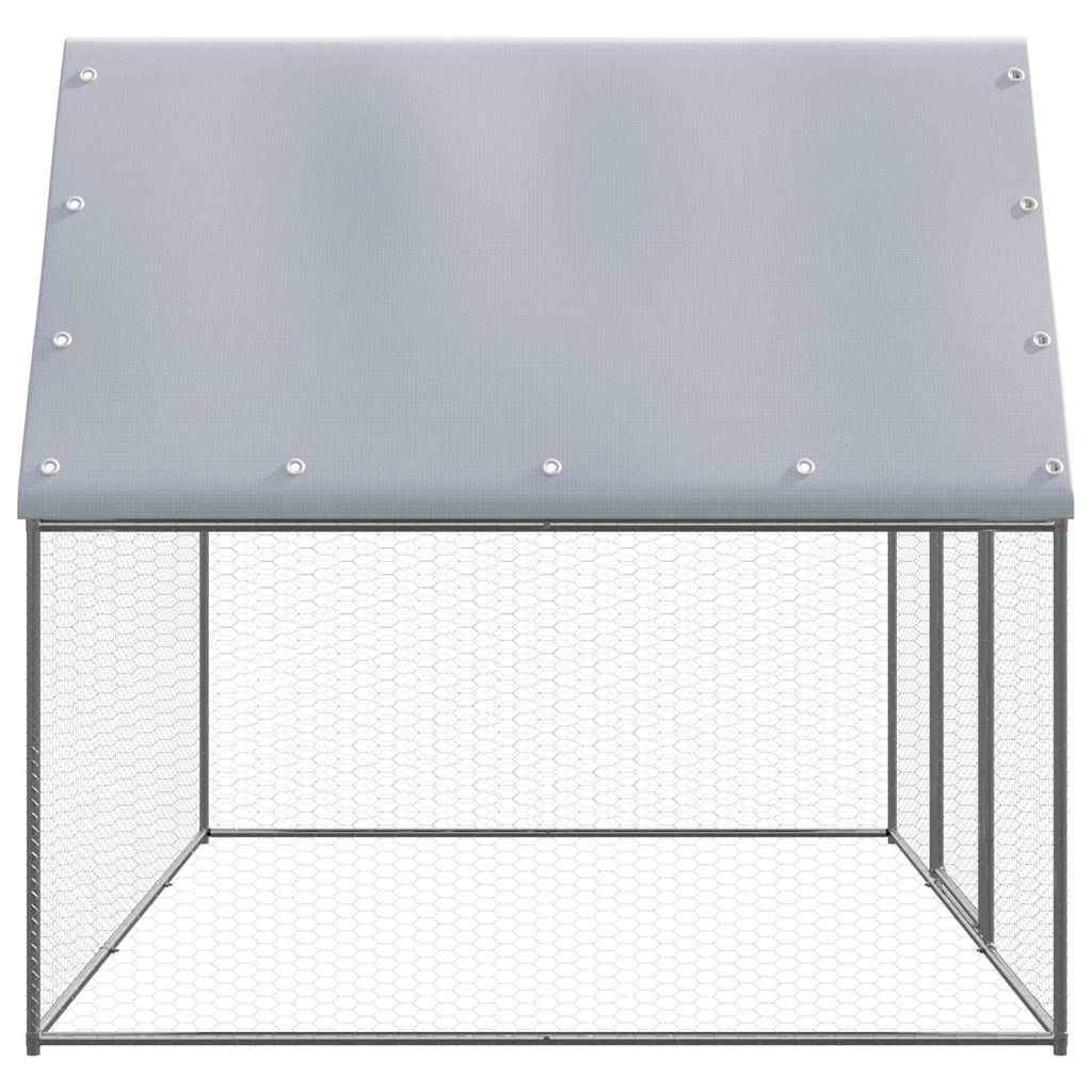Vidaxx Außenstall für Hühner 3x2x2 m aus verzinktem Stahl