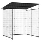 Vidaxl -Fahrradschuppen 190x190x222 cm Stahlschwarz