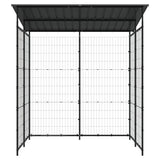 Vidaxl -Fahrradschuppen 190x190x222 cm Stahlschwarz