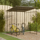 Vidaxl -Fahrradschuppen 190x190x222 cm Stahlschwarz