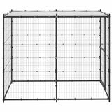 Vidaxl -Hundezwinger für Außen mit Dach 110x220x180 cm Stahl