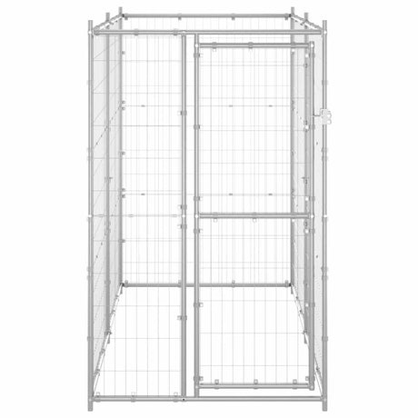 VIDAXL -Hundezwinger für außen 110x220x180 cm verzinkter Stahl