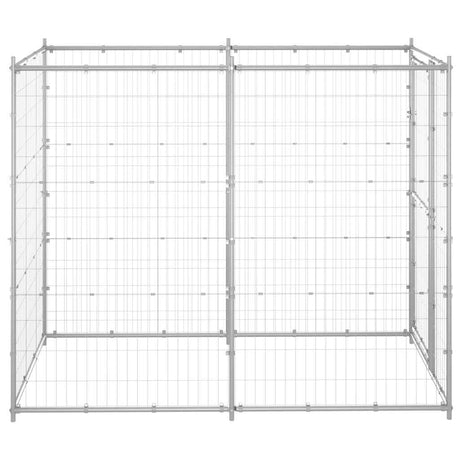 VIDAXL -Hundezwinger für außen 110x220x180 cm verzinkter Stahl
