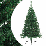 Vidaxl Kunstkerstboom mit Standard halb nach 120 cm PVC Green