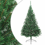 Vidaxl KunstKerstboom mit Standardhälfte 240 cm PVC Green