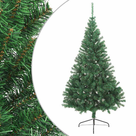 Vidaxl KunstKerstboom mit Standardhälfte 240 cm PVC Green