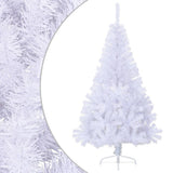 Vidaxl kunstkerstboom mit Standard -Halb -SIX0 cm PVC Weiß