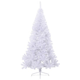 Vidaxl Kunstkerstboom mit Standardhälfte 180 cm PVC Weiß