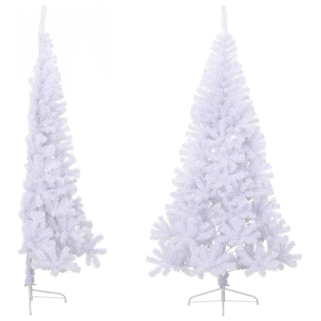 Vidaxl KunstKerstboom mit Standardhälfte 240 cm PVC Green