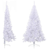 Vidaxl KunstKerstboom mit Standardhälfte 240 cm PVC Green