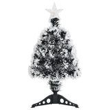 Vidaxl Weihnachtsbaum mit LED 64 cm Glasfasergrün und Weiß