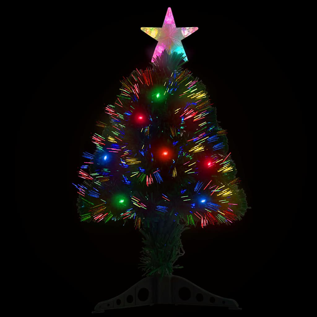 Vidaxx vorbeleuchteter Weihnachtsbaum mit Ständer und LED 64 cm Glasfaser