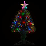 Vidaxx vorbeleuchteter Weihnachtsbaum mit Ständer und LED 64 cm Glasfaser