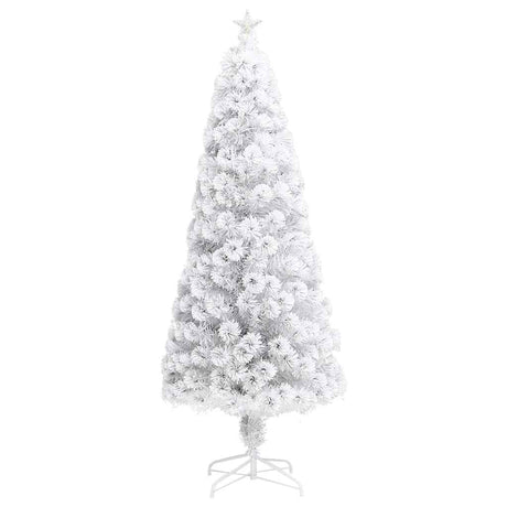 Vidaxl Kunstkerstboom mit Beleuchtung 240 cm Faserweiß