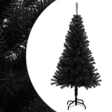 Vidaxl Kunstkerstboom mit Standard 120 cm PVC Schwarz