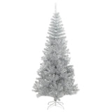 Vidaxl Kunstkerstboom mit Standard mit einer Standardkappe mit einer silberfarbenen 240 cm -Kappe