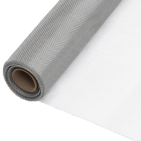Vidaxl Mesh 100x2000 cm Edelstahl Silberfarbe
