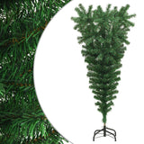 Vidaxl kunstkerstboom mit Standard 120 cm Grün umgekehrt