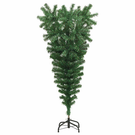 Vidaxl kunstkerstboom mit Standard 150 cm grün umgekehrt