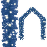 Vidaxl Weihnachtsgirlande mit LED -Leuchten 5 m blau