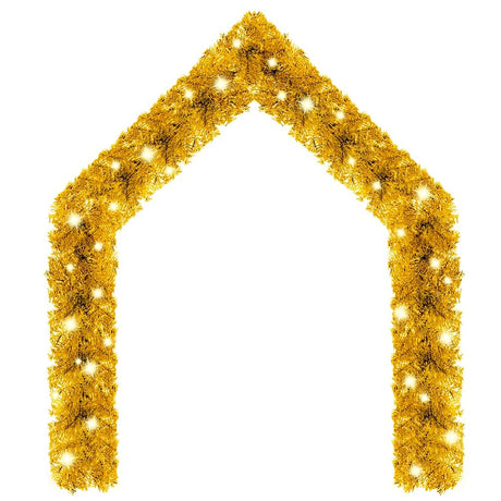 Vidaxl Weihnachtsgirlande mit LED -Leuchten 20 m goldfarben