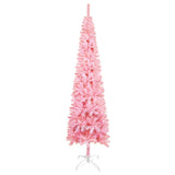 Vidaxl Weihnachtsbaum schmal 150 cm rosa