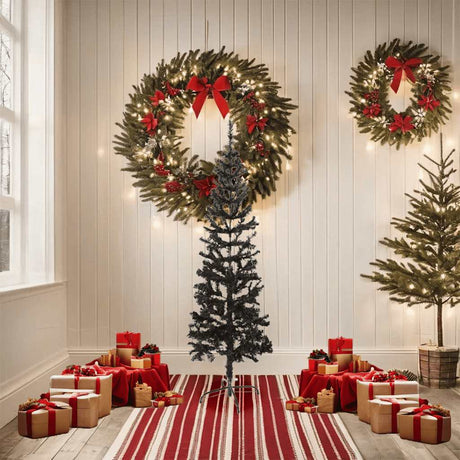 Vidaxl Weihnachtsbaum schmal 150 cm schwarz
