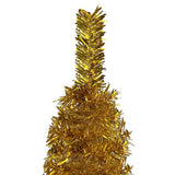 VidaXL Weihnachtsbaum schmal 210 cm goldfarben