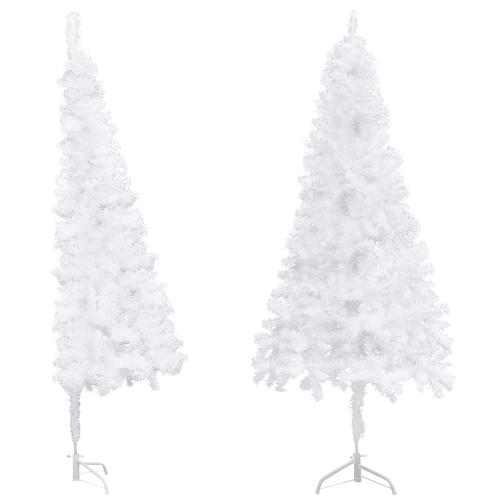 Vidaxl Kunstkerstboom Hoek 180 cm PVC Weiß