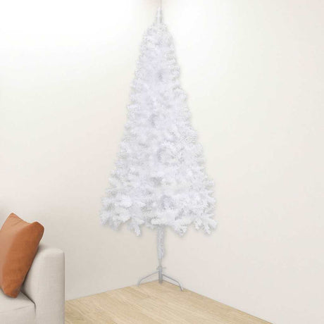 Vidaxl Kunstkerstboom Hoek 240 cm PVC Weiß