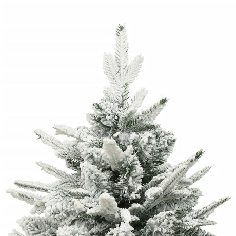Vidaxl Kunstkerstboom mit Schneeflocken 150 cm PVC und PE Green