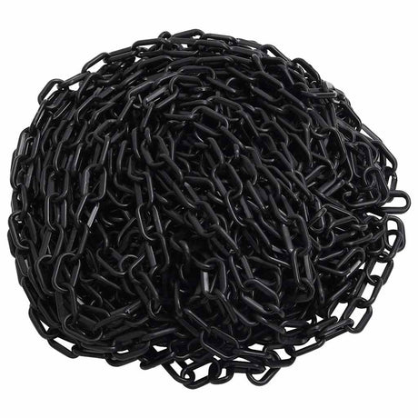 Vidaxl Sicherheitskette Ø 6 mm 30 m Plastik schwarz