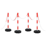 VIDAXL -Ketten -Post -Set mit Plastikkette 10 m
