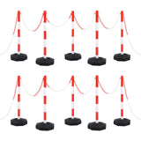 VIDAXL -Ketten -Post -Set mit Plastikkette 10 m