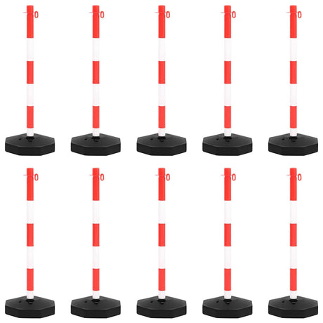 VIDAXL -Ketten -Post -Set mit Plastikkette 10 m