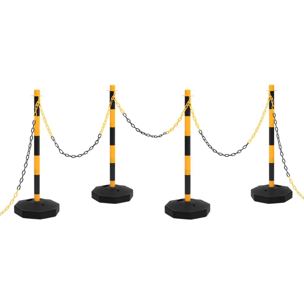 VIDAXL -Ketten -Post -Set mit Plastikkette 10 m