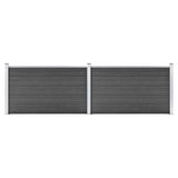 VIDAXL -Zauntafel 353x105 cm HKC Schwarz