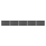 VIDAXL -Zauntafel Set 872x105 cm HKC Schwarz