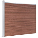 VIDAXL -Zauntafel Set 699x146 cm HKC Brown