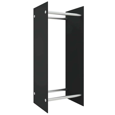 Vidaxl -Kamin Trek 40x35x100 cm Schwarzes Glas schwarz
