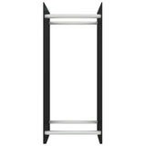 Vidaxl -Kamin Trek 40x35x100 cm Schwarzes Glas schwarz