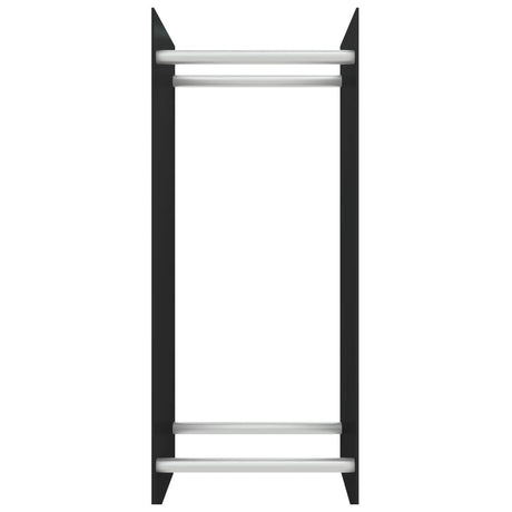 Vidaxl -Kamin Trek 40x35x100 cm Schwarzes Glas schwarz
