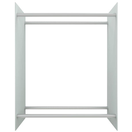 Vidaxl Kamin Trek 80x35x100 cm gehärtetes Glas weiß