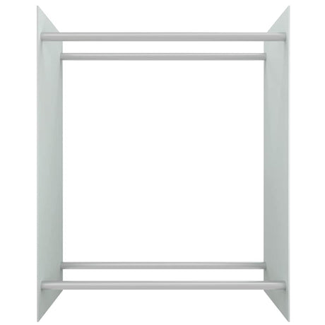 Vidaxl Kamin Trek 80x35x100 cm gehärtetes Glas weiß