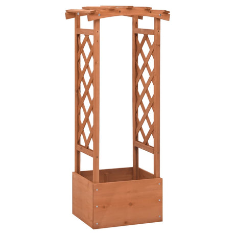 Vidaxl latwerkplantenbak mit Arch 49x39x117 cm Vurenhout