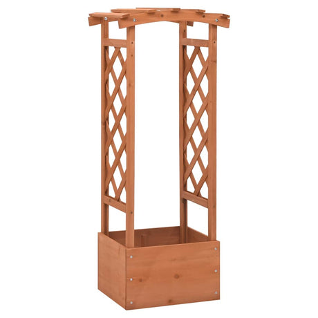 Vidaxl latwerkplantenbak mit Arch 49x39x117 cm Vurenhout