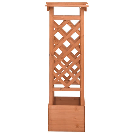 Vidaxl latwerkplantenbak mit Arch 49x39x117 cm Vurenhout