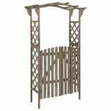Vidaxl Pergola mit Port 116x40x204 cm Festkieferngrau grau grau