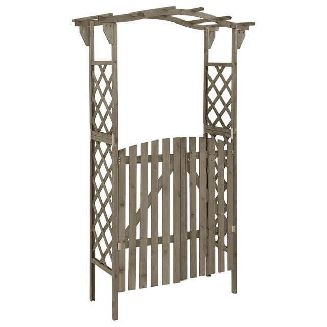Vidaxl Pergola mit Port 116x40x204 cm Festkieferngrau grau grau